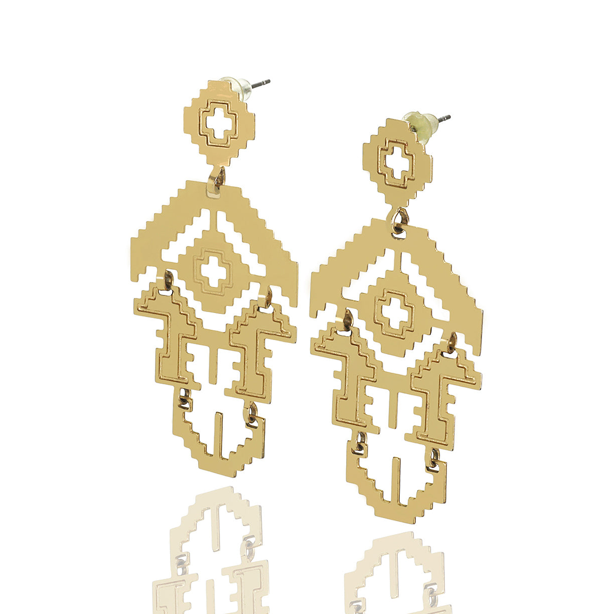 Tatreez Dangled Earrings أقراط التطريز المعلقة