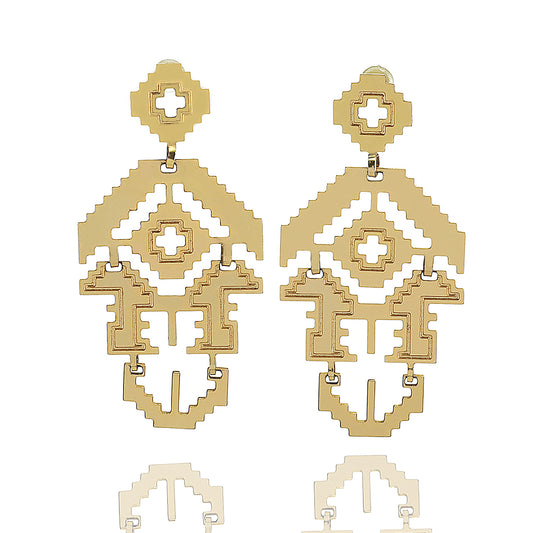 Tatreez Dangled Earrings أقراط التطريز المعلقة