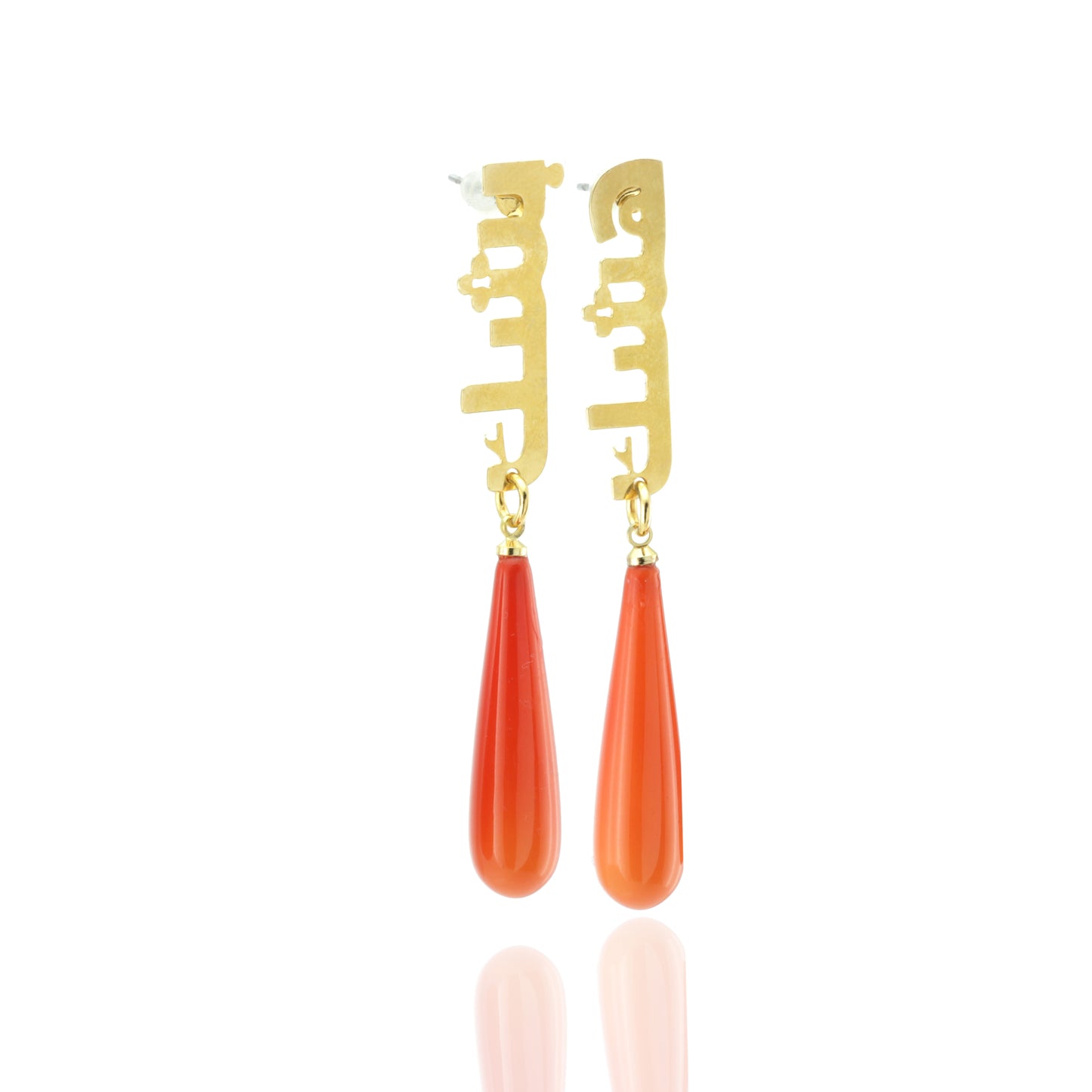 Heshk Beshk Orange Earrings